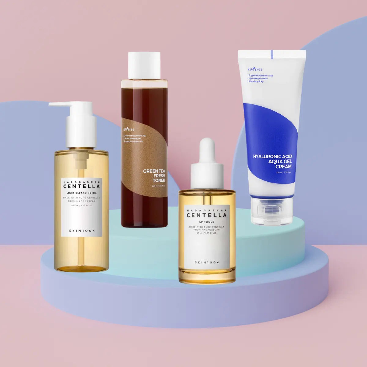Rutina Coreana para Piel Mixta | 4 productos + 80 Pétalos de algodón + Muestra + Envío Gratis